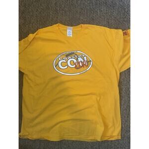 Coaster Con XXVII 2004 T-Shirt Cedar Point Geauga Lake ACE Event XXL Yellow